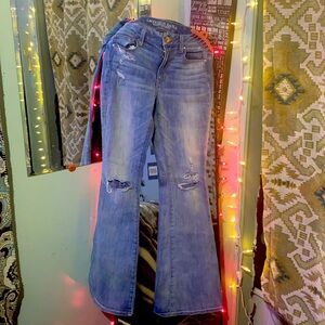 Two pairs of blue jeans